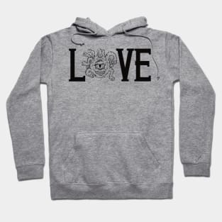 Beholder love 1 black Hoodie